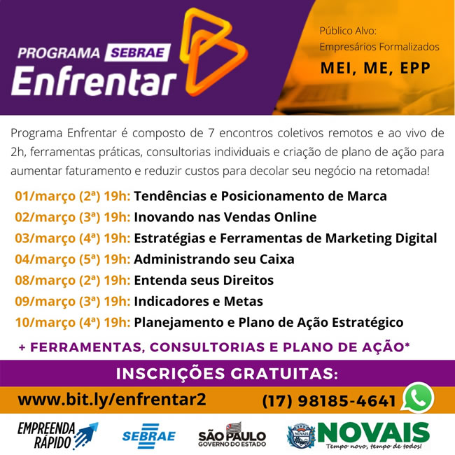 Programa Enfrentar Sebrae