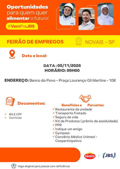 Feirão do emprego JBS