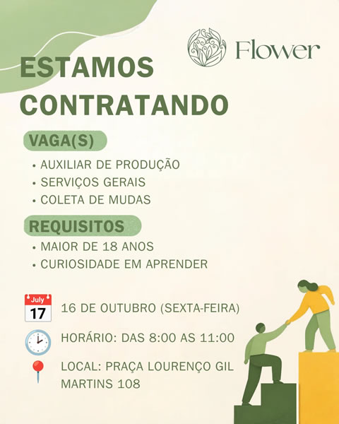 Vagas de emprego - Flower